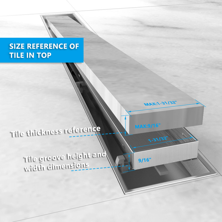 Watchmen Linear Bathroom Sink Drain | Wayfair